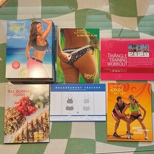 Beachbody Brazil Butt Lift DVD Set with Blue and Red Accents